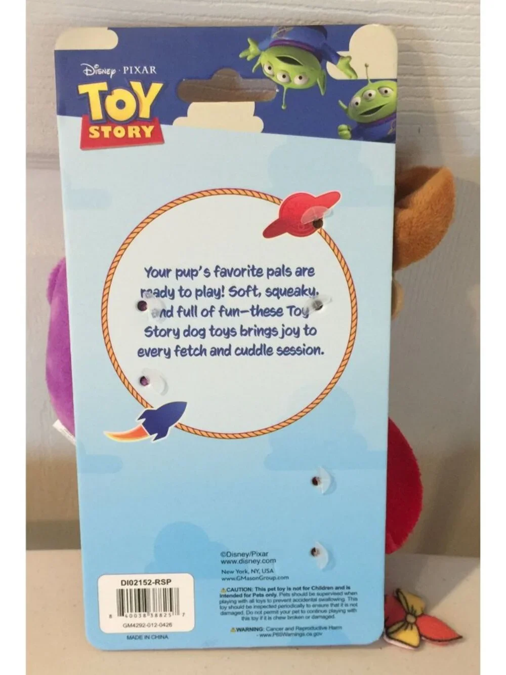 Disney Pixar Toy Story 3 Piece Set Jessie Woody Buzz Plush Squeak Crinkle Dog To